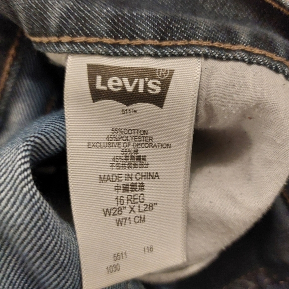 Levi's youth jeans 511 W28" L28" slim - Picture 7 of 7